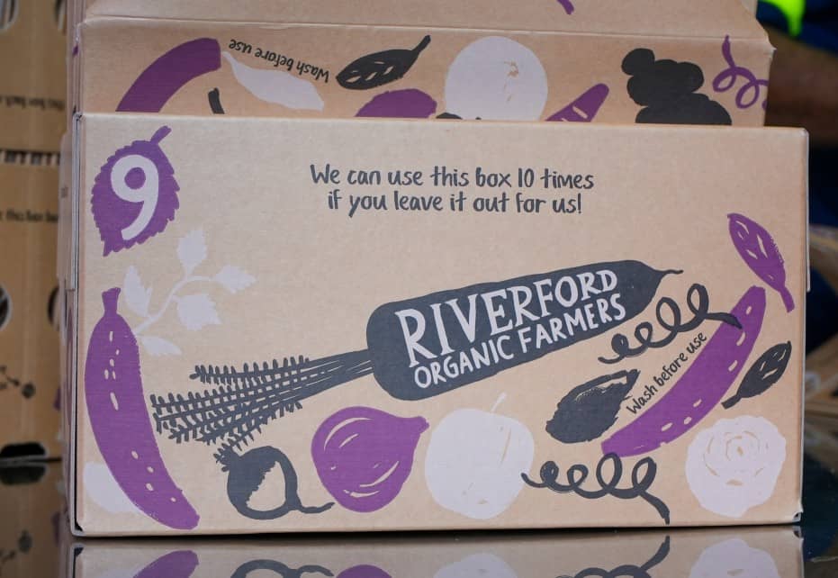 Cardboard boxes for vegetables